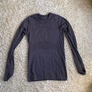 COPY - Purple long sleeve Lulu seamless running t…